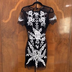 Ark & Co Black and White Lace dress
